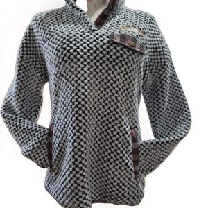 Simply Southern Women’s  Sherpa Pullover 1/4 Snap Size S